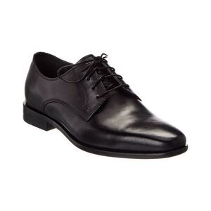 Curatore Plain Toe Leather Oxford, Black